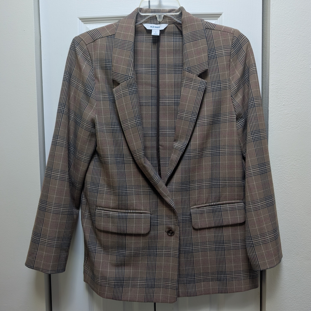 Plaid Blazer Jacket